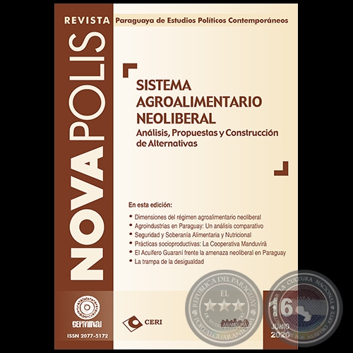 SISTEMA AGROALIMENTARIO NEOLIBERAL - Nº 16 JUNIO 2020 - Director: MARCELLO LACHI